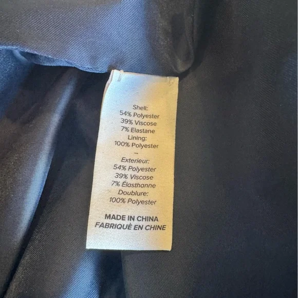 Cinq a Sept Piper Ruffle Hem Navy Blue Sheath Dress | Size 4 - Picture 8 of 8